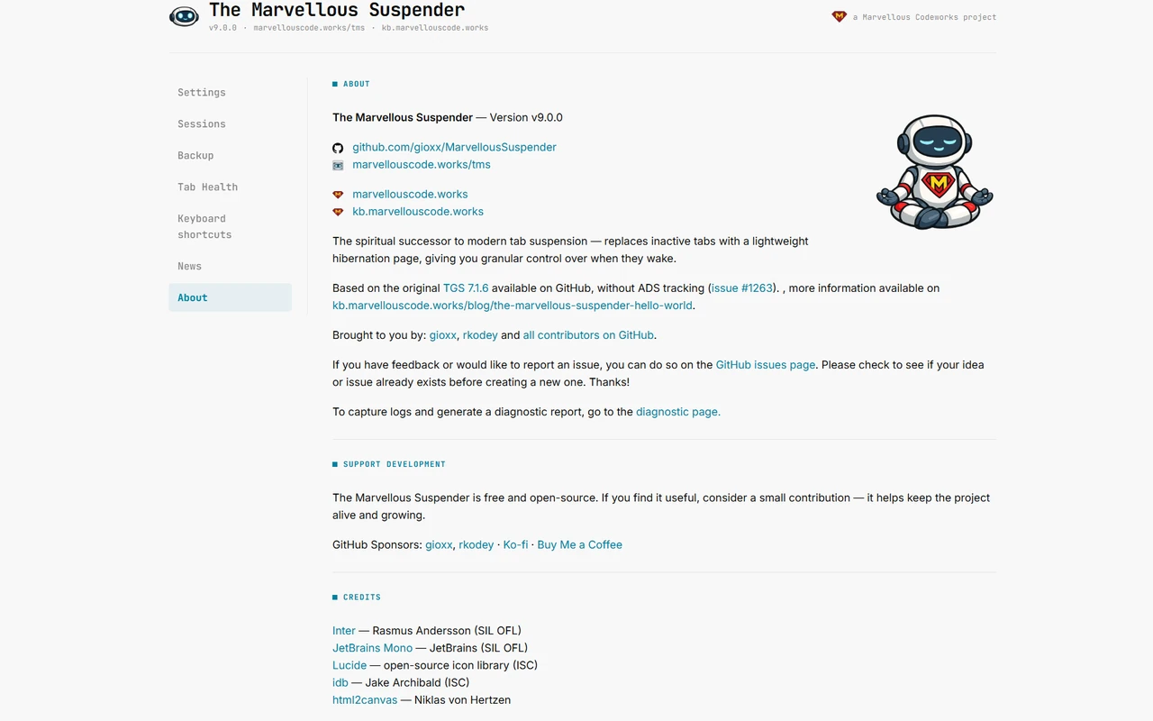 The Marvellous Suspender — About